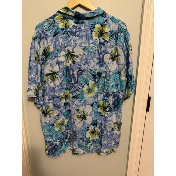 Carribean Joe Men's Casual Button-Up Shirt Size Large Tropical (W36) - Picture 8 of 10